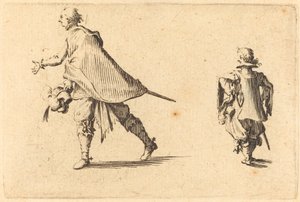 Gentleman a jeho stránka, c. 1622. od Jacques Callot