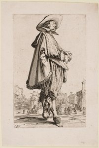 Gentleman se sepjatýma rukama, ze série „The Nobility of Lorraine“ od Jacques Callot