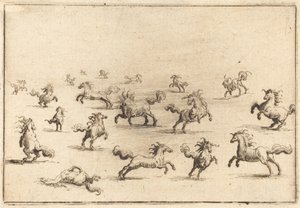 Koně běží od Jacques Callot
