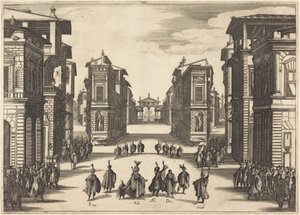 Il Solimano, IV. dějství od Jacques Callot