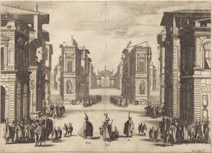 Il Solimano, I. dějství od Jacques Callot