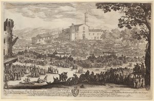 Lunapark v Imprunetě [florentská verze] od Jacques Callot