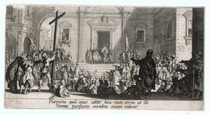 La Grande Passion, jedna ze 7 rytin ... (rytina) od Jacques Callot