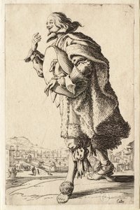 Šlechta: Šlechtic zdravící s kloboukem pod paží od Jacques Callot