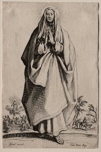 Svatá Panna. od Jacques Callot
