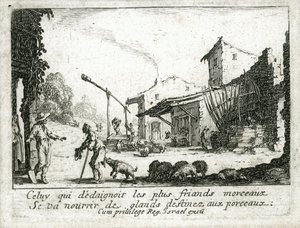 Život marnotratného syna ... (rytina) od Jacques Callot