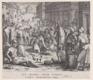 Měřitelé obilí od Jacques Callot