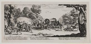 Válečná bída a neštěstí (blad 8) od Jacques Callot