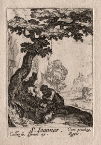 Kajícníci: sv. Jean Baptiste od Jacques Callot