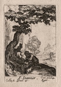 Les Penitents: St. Jean Baptiste. od Jacques Callot