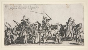 Cikáni na pochodu; já od Jacques Callot
