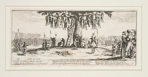 Velká válečná bída: N. 11 - Oběšení od Jacques Callot