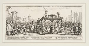 Velká válečná bída: N. 14 - Kolo od Jacques Callot