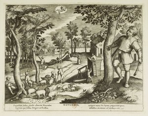 Měsíce. 11, listopad od Jacques Callot