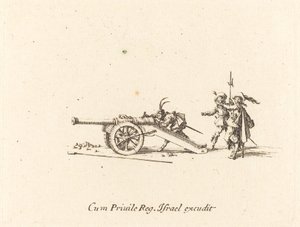 Nabíjení děla od Jacques Callot
