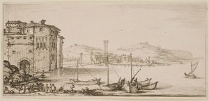Nakládání zboží, ze série „Krajiny Florencie“ od Jacques Callot
