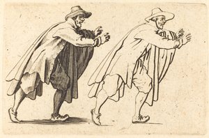 Muž se náhle pohybuje, c. 1622. od Jacques Callot