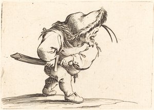 Muž se připravuje tasit svůj meč od Jacques Callot