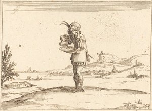 Muž myje perlu od Jacques Callot