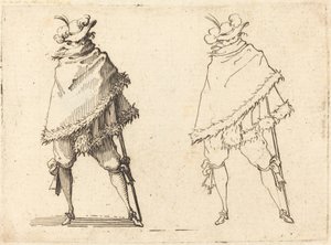 Muž zabalený ve svém plášti, c. 1617. od Jacques Callot