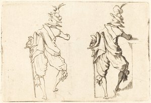 Muž s mečem, c. 1622. od Jacques Callot