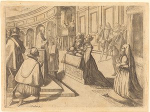 Sňatek Markéty Rakouské a Filipa III od Jacques Callot