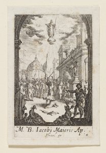 Mučednictví svatého Jakuba Většího (M. B. Jacobi Maioris) od Jacques Callot
