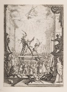 Umučení svatého Ondřeje, č.p. 5 z Umučení apoštolů od Jacques Callot