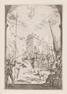 Umučení svatého Jana Evangelisty, č.p. 2 z Umučení apoštolů od Jacques Callot