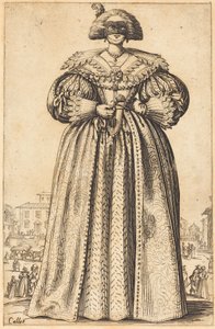 Maskovaná šlechtična od Jacques Callot