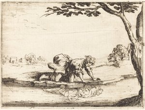 Narcis při pohledu do vody od Jacques Callot