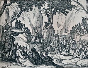 č. III. -Svatý. John Preaching, 1635, 1924 od Jacques Callot
