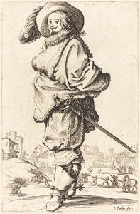 Ušlechtilý muž s kožešinou Plastron od Jacques Callot