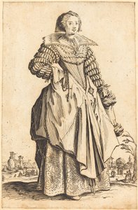 Ušlechtilá žena s velkým límcem od Jacques Callot