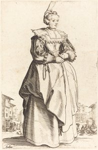 Ušlechtilá žena s malým kloboukem od Jacques Callot
