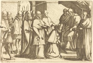 Papežská audience od Jacques Callot