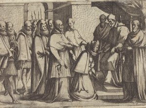 Papežská audience [verso] od Jacques Callot
