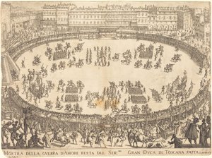 Průvod v amfiteátru od Jacques Callot