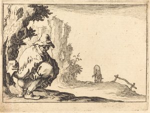 Rolník na stolici od Jacques Callot