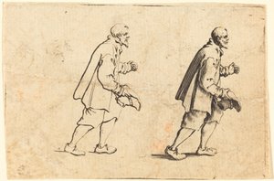Sedlák s kloboukem v ruce od Jacques Callot
