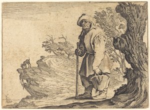 Sedlák s pytlem, c. 1622. od Jacques Callot