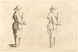 Sedlák s pohárem od Jacques Callot