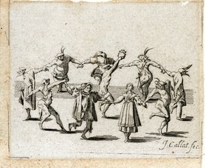 Tanec rolníků od Jacques Callot