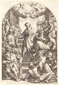 Petr křísí Tabitu od Jacques Callot