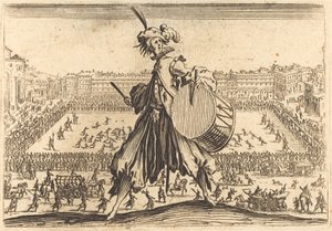 Piazza Santa Croce, Florencie od Jacques Callot