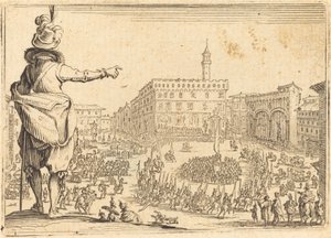 Piazza della Signoria, Florencie od Jacques Callot
