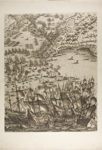 Pátý talíř z Obležení La Rochelle od Jacques Callot
