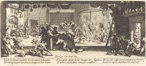 Vyrabování velkého statku od Jacques Callot