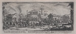 Drancování vesnice (Pillage et incendie d