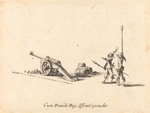 Příprava ke střelbě z děla od Jacques Callot